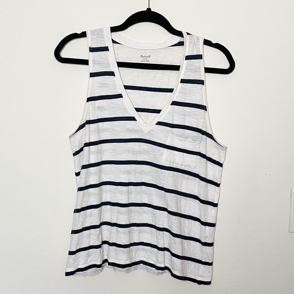 Madewell Striped Pocket Tank Top